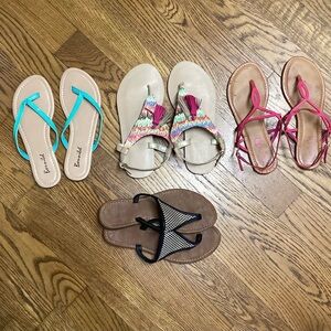 Summer Sandals lot. 4 pairs. Size 7